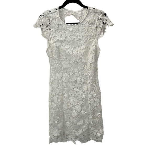 Lulus New With Tags Romance Language White Backless Lace Dress Size S - Picture 2 of 5